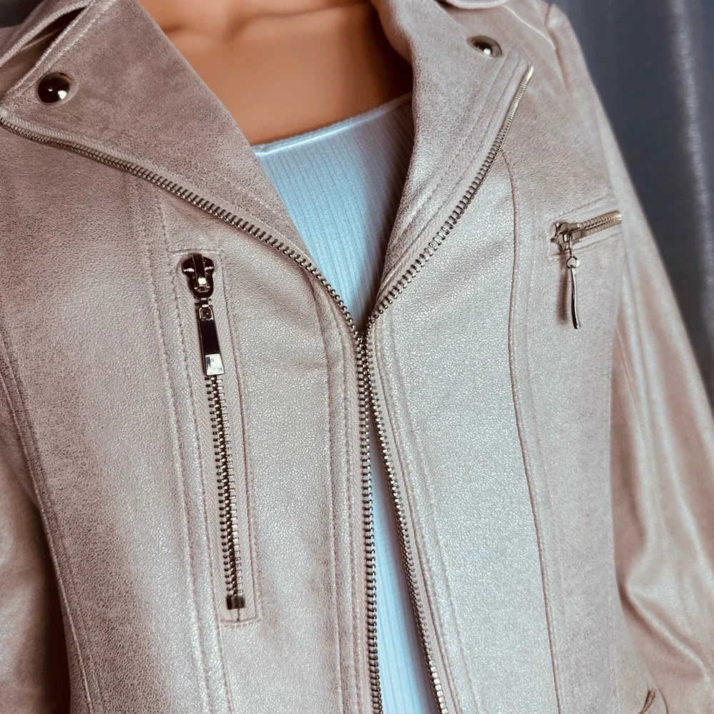 Lena Gabrielle beautiful casual novelty pink jacket, size 6 - Picture 4 of 14